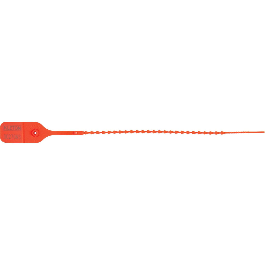 Standard-Duty Security Seal, 9", Plastic, Pull-Through