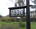 Tampa • Plaque d'adresse horizontale pour poteau [1776]