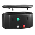 Portable Ice Bath Tub for Home with Lid and Protective Cover-Black