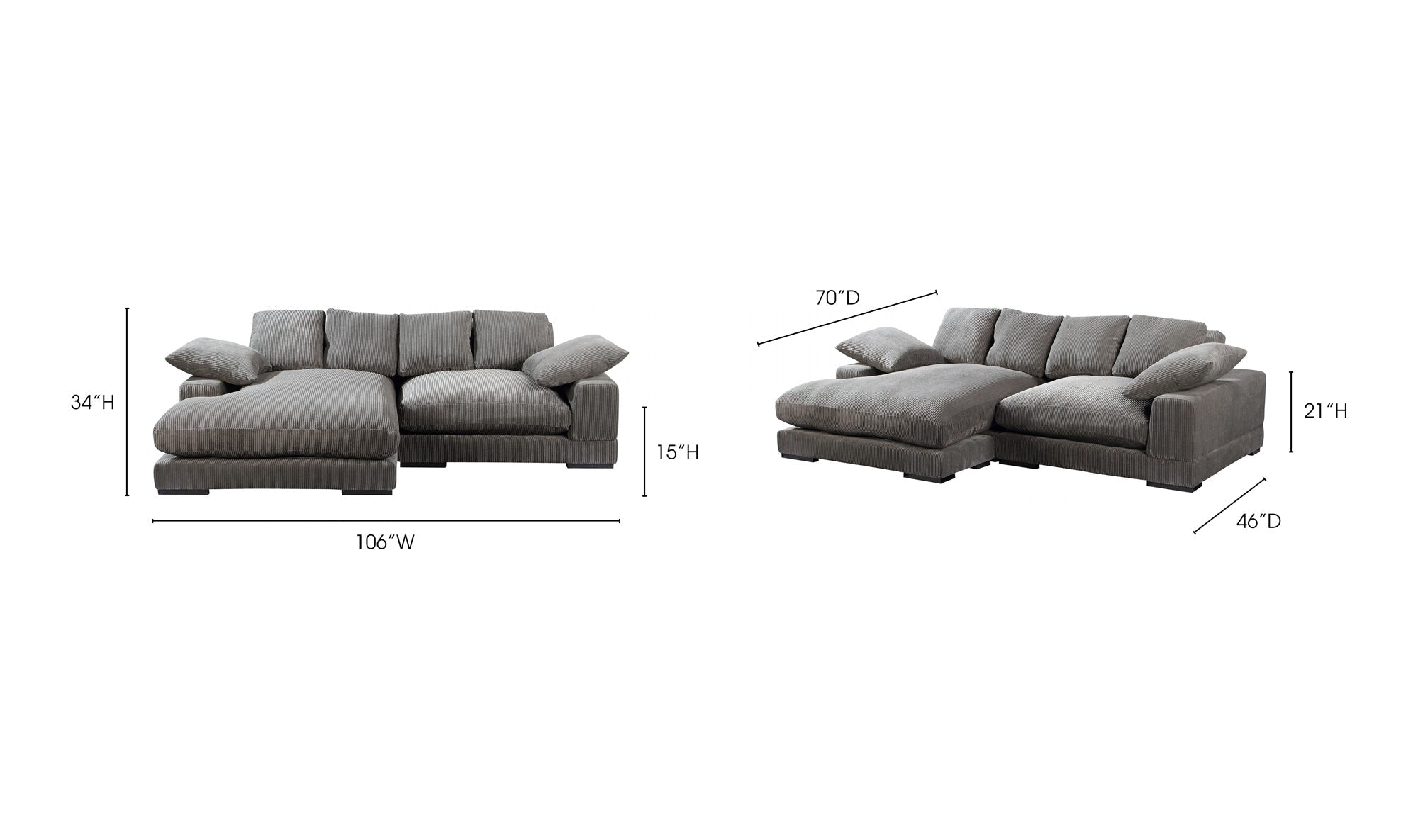 Preston Reversible-Chaise Sectional