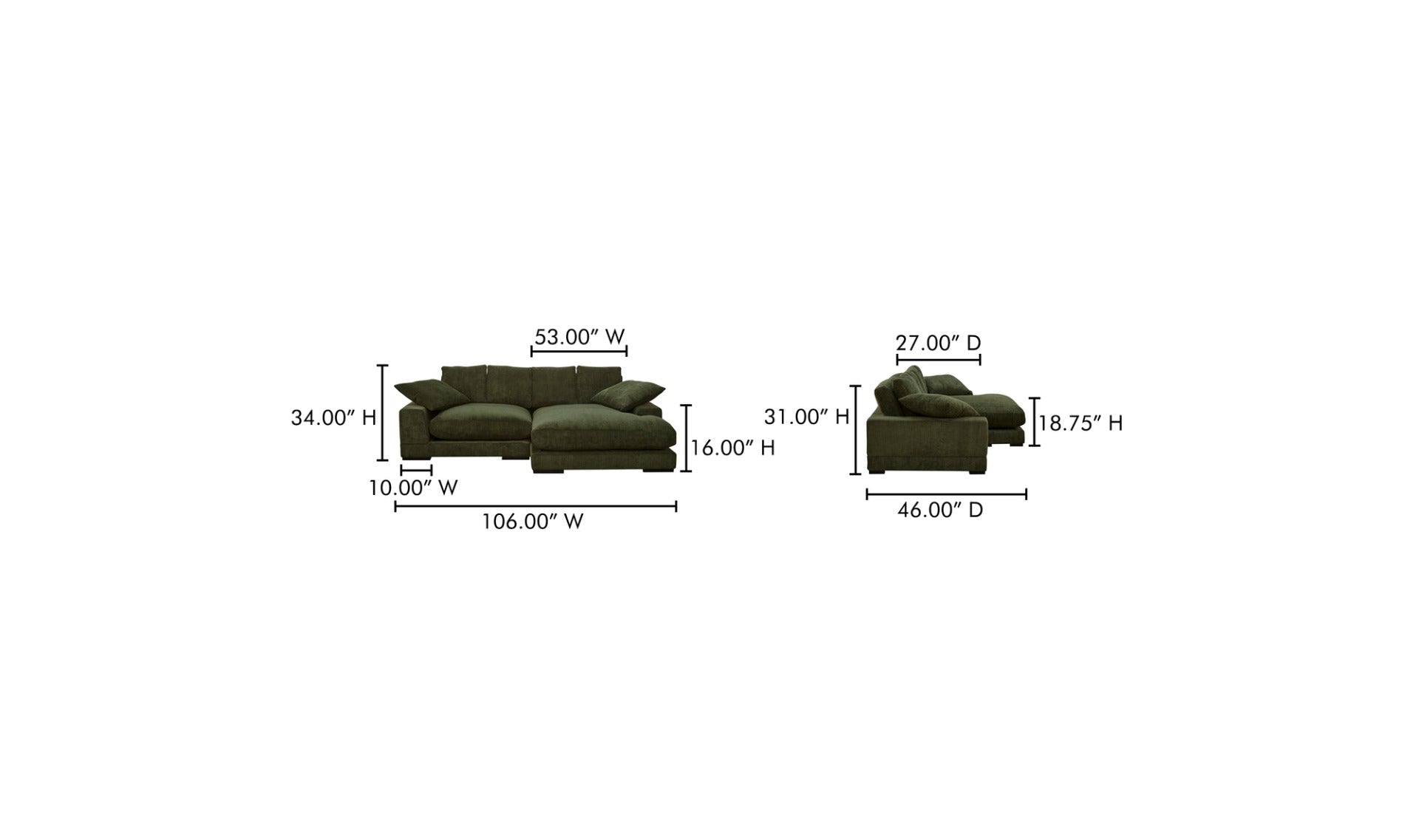 Preston Reversible-Chaise Sectional