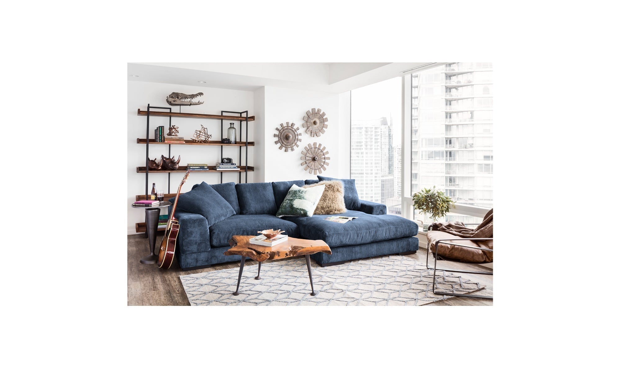 Preston Reversible-Chaise Sectional