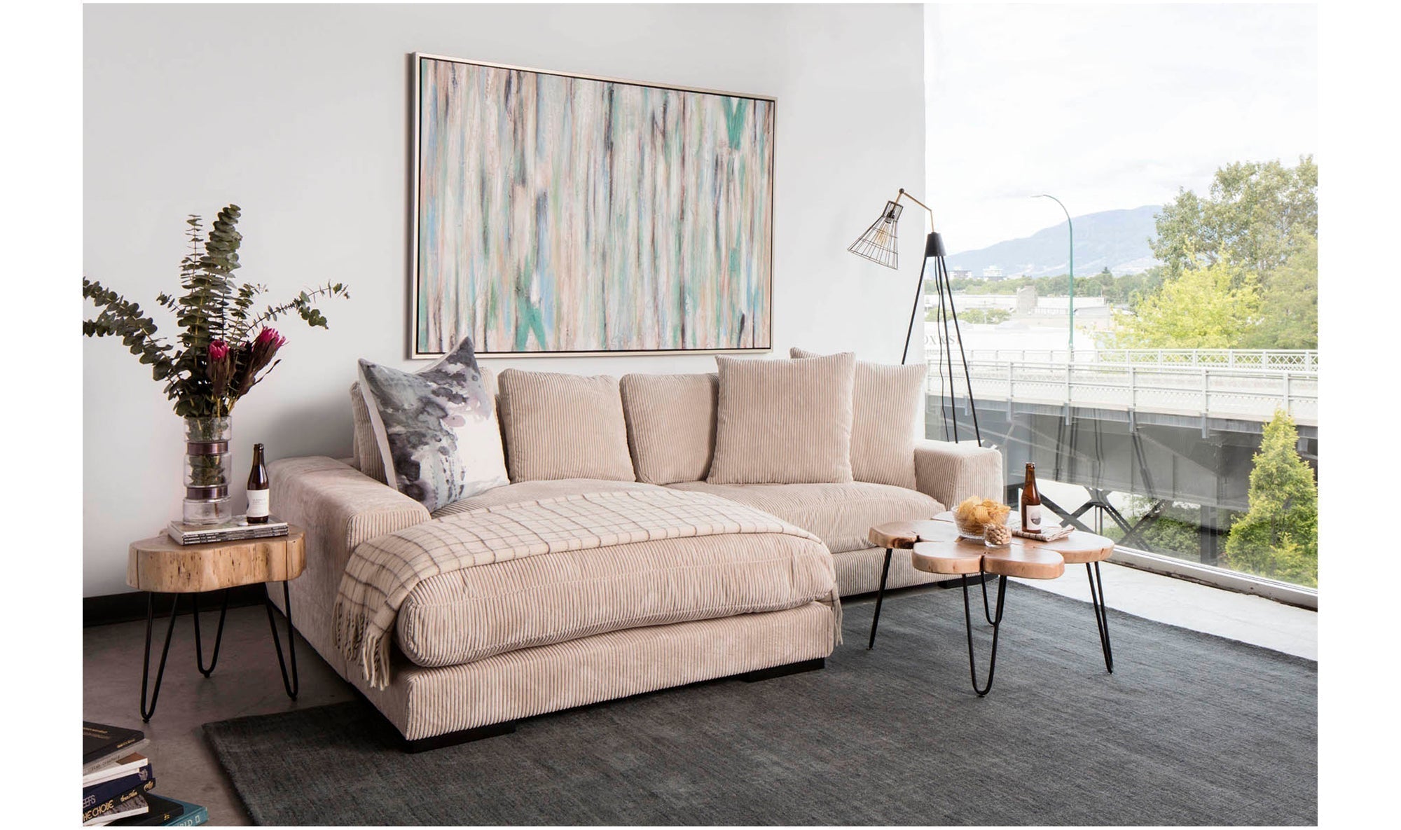 Preston Reversible-Chaise Sectional