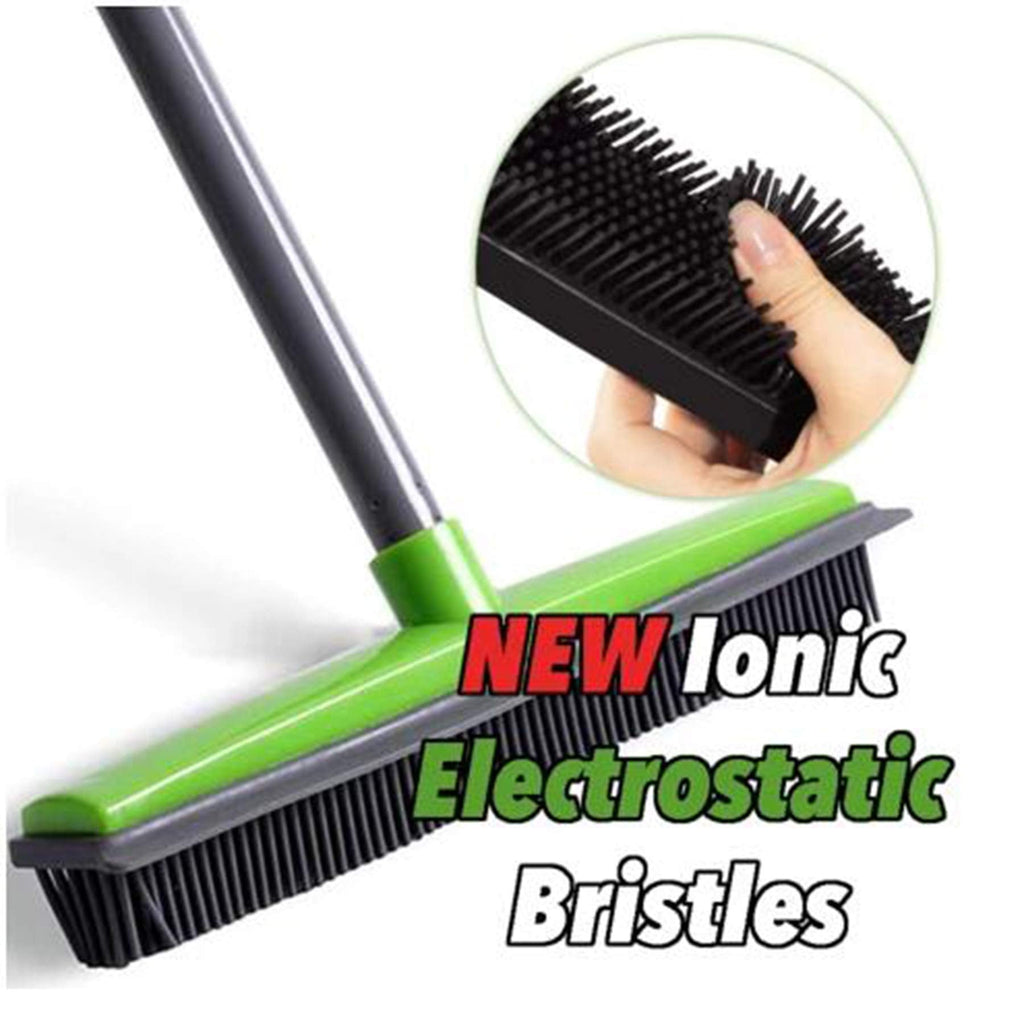Rubber Pet Hair Broom cleans up pet hair