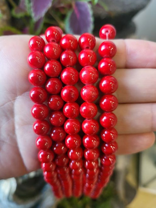 Mashan Red Jade Gemstone Beads