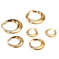 Minimalist Gold Circle Hoops