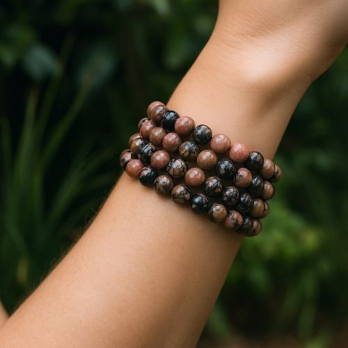Rhodonite Gemstone Bracelet