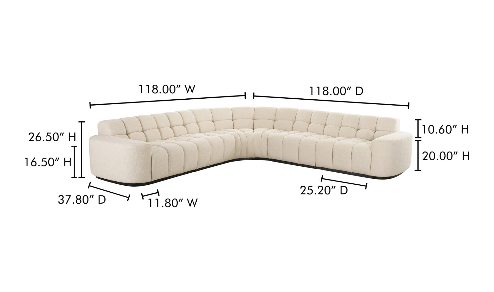 Riga L-Shaped Sectional
