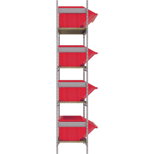 Wide Span Shelving with Jumbo Plastic Bins