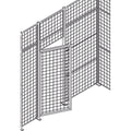 Heavy-Duty Wire Mesh Partition Swing Door, 3' W x 7' H