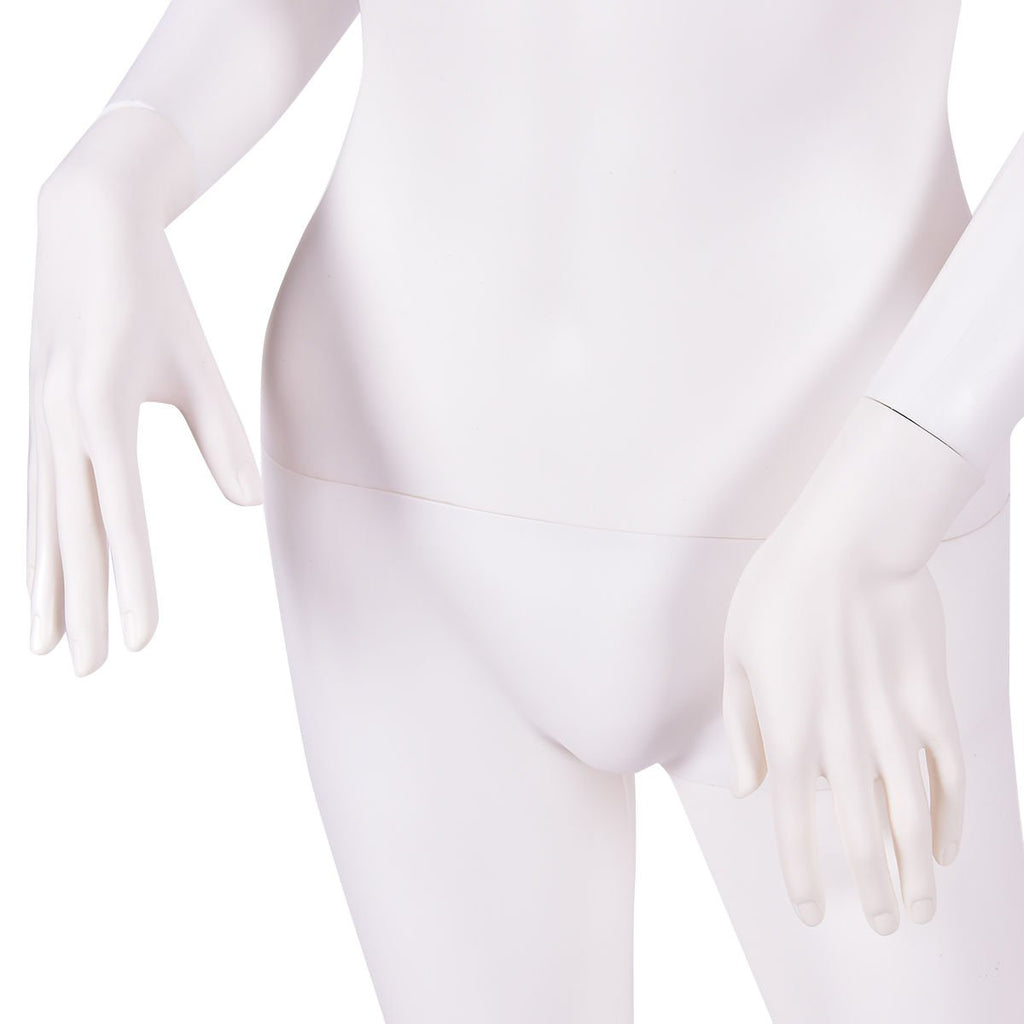 5.8 Feet Plastic Female Mannequin Adjustable Detachable Manikin with Metal Stand