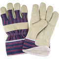 Comfort Winter-Lined Work Gloves, Large, Grain Pigskin Palm, Cotton Fleece Inner Lining