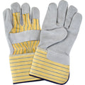 Premium Quality Fitters Gloves, Large, Split Cowhide Palm, Cotton Inner Lining