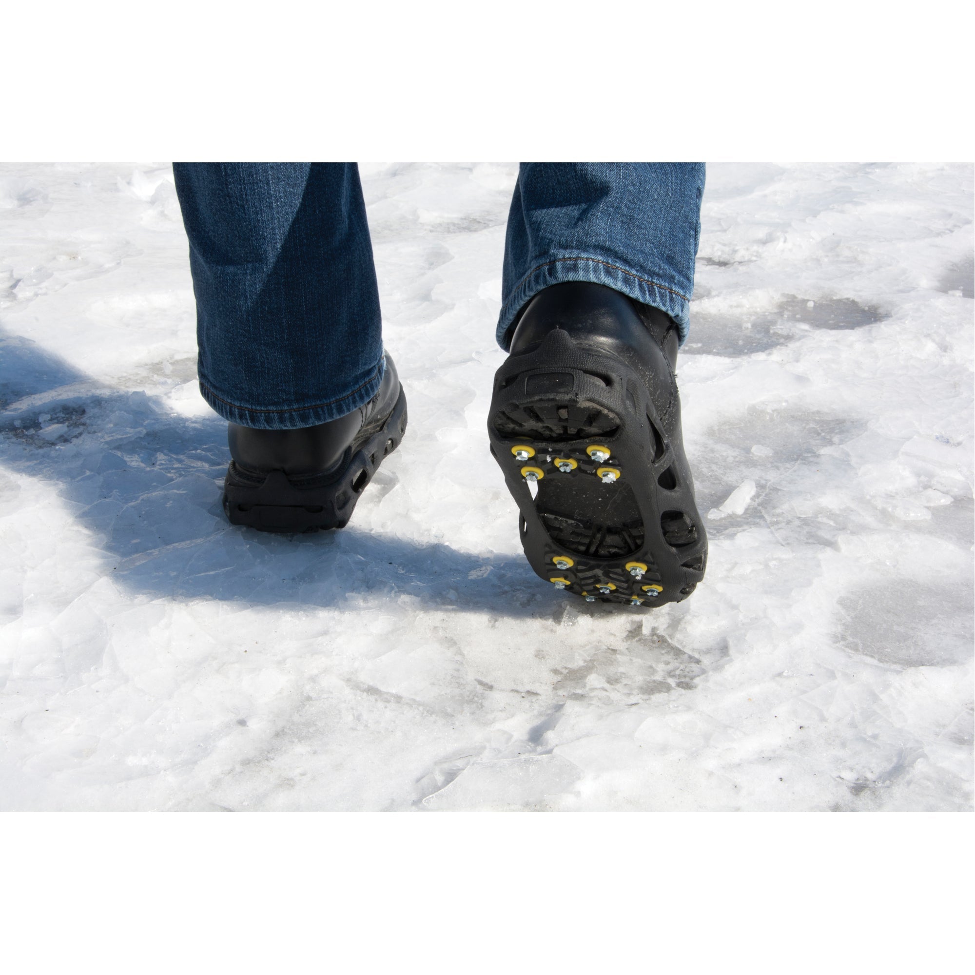Heavy-Duty Anti-Slip Ice Cleats, Steel, Stud Traction, X-Large