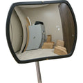 Roundtangular Convex Mirror with Telescopic Arm