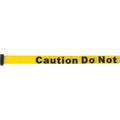 Tape Cassettes for Build-Your-Own Crowd Control Barriers, Caution Do Not Enter, 7', Yellow Tape