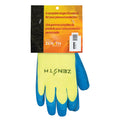 High Visibility Coated Gloves, 10, Rubber Latex Coating, 7 Gauge, Acrylic Shell