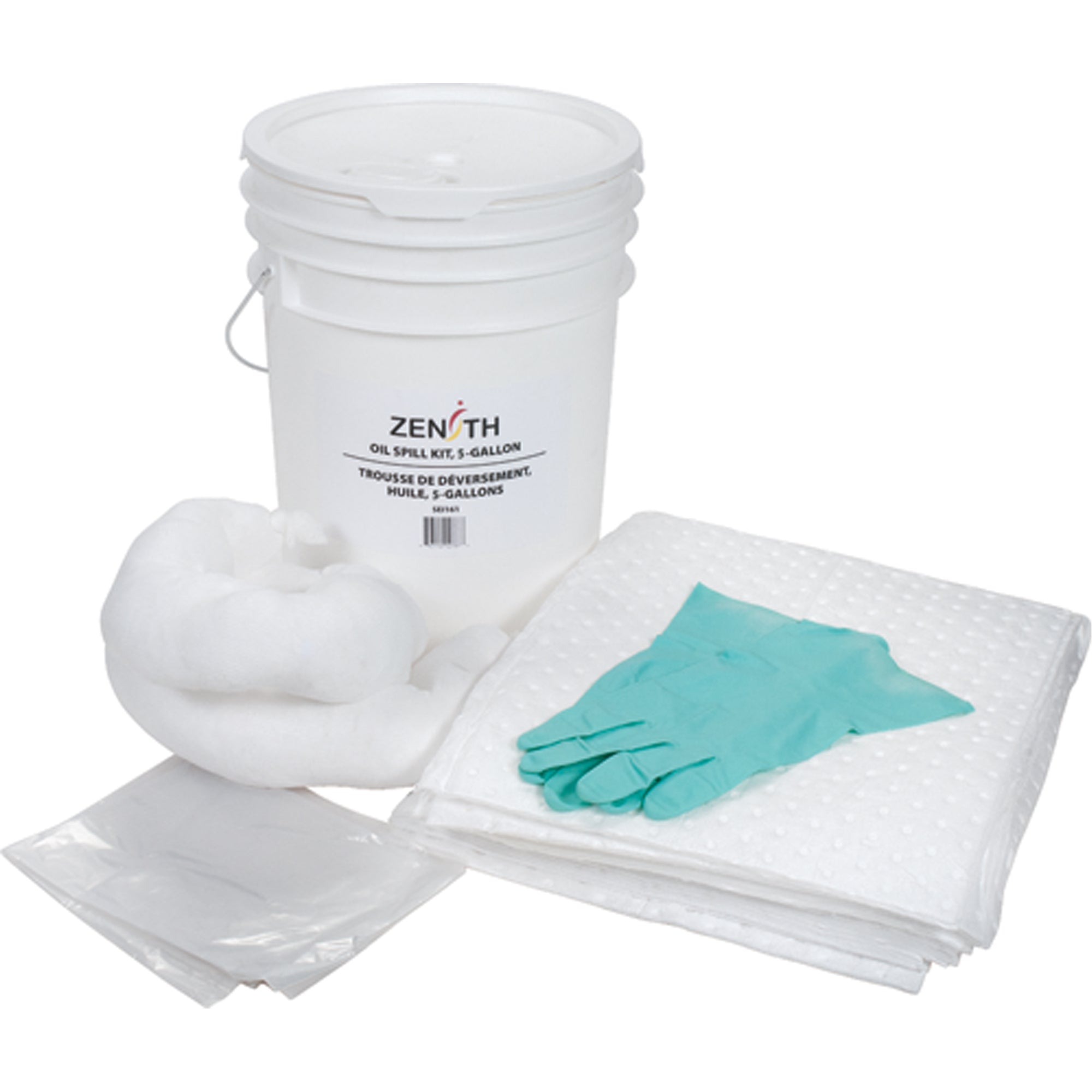 Premium Spill Kit, Oil Only, Pail, 5 US gal. Absorbancy