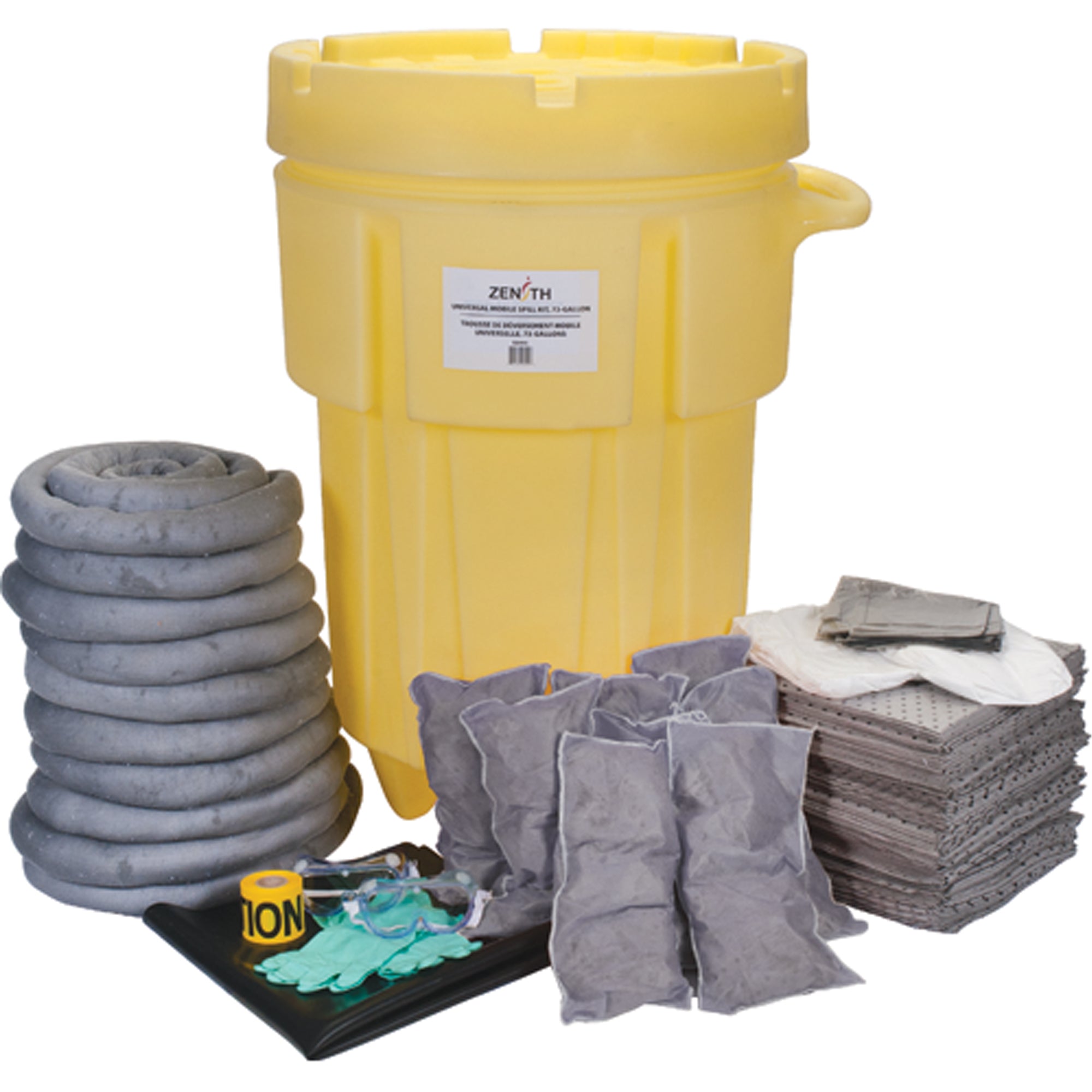 Premium Shop Spill Kit, Universal, Overpack/Salvage Drum, 95 US gal. Absorbancy