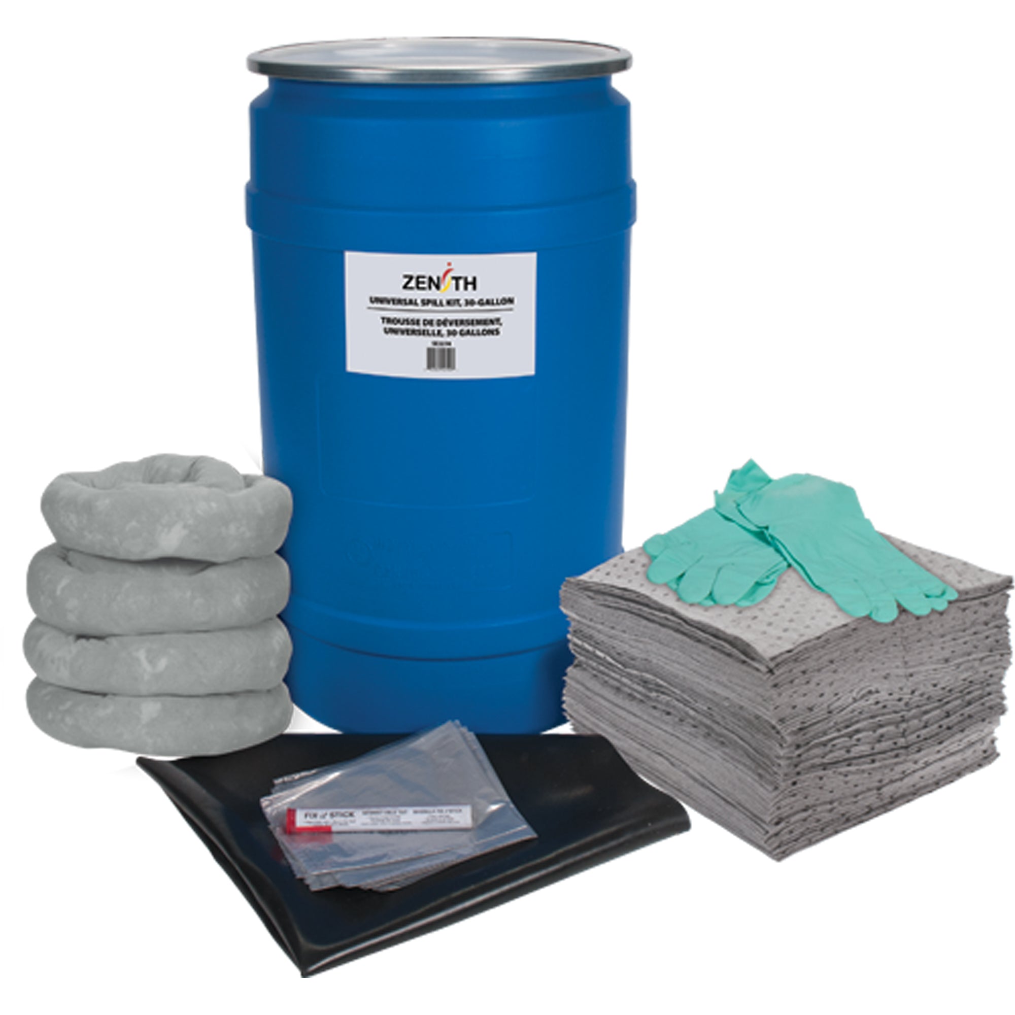 Premium Shop Spill Kit, Universal, Drum, 30 US gal. Absorbancy