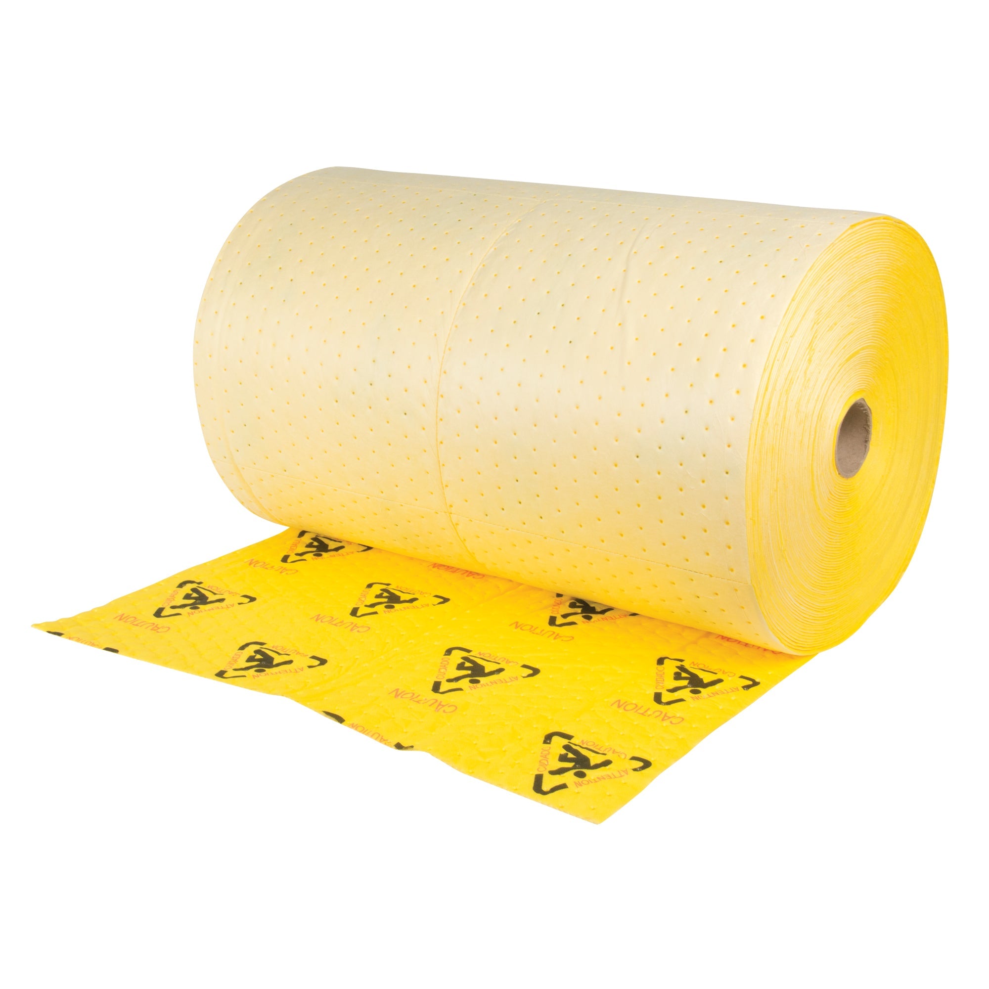 Premium Caution Rolls, Heavyweight, 150' L x 30" W, 57 gal. Absorbancy