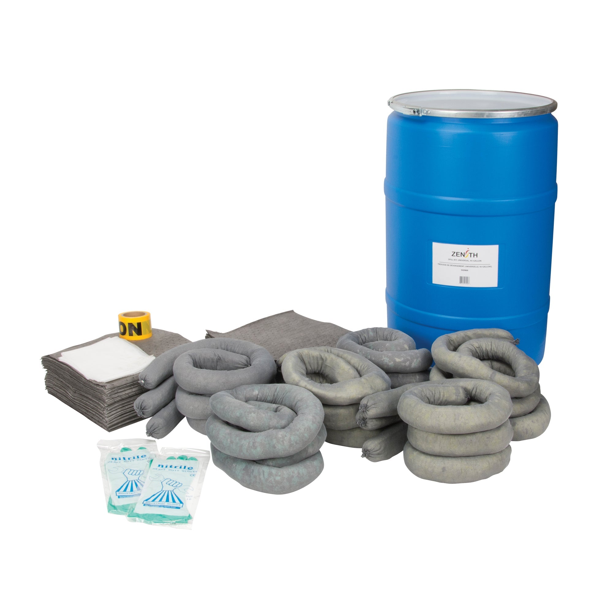 Premium Spill Kit, Universal, Drum, 55 US gal. Absorbancy