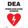 "DEA" Sign, 14" x 10", Aluminum, French with Pictogram