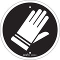 Hand Protection Required CSA Standard Safety Sign, 6" x 6", Plastic, Pictogram
