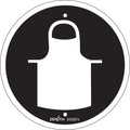 Protective Clothing CSA Standard Safety Sign, 6" x 6", Plastic, Pictogram