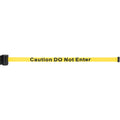 Magnetic Tape Cassette for Build-Your-Own Crowd Control Barrier, Caution Do Not Enter, 7', Yellow Tape