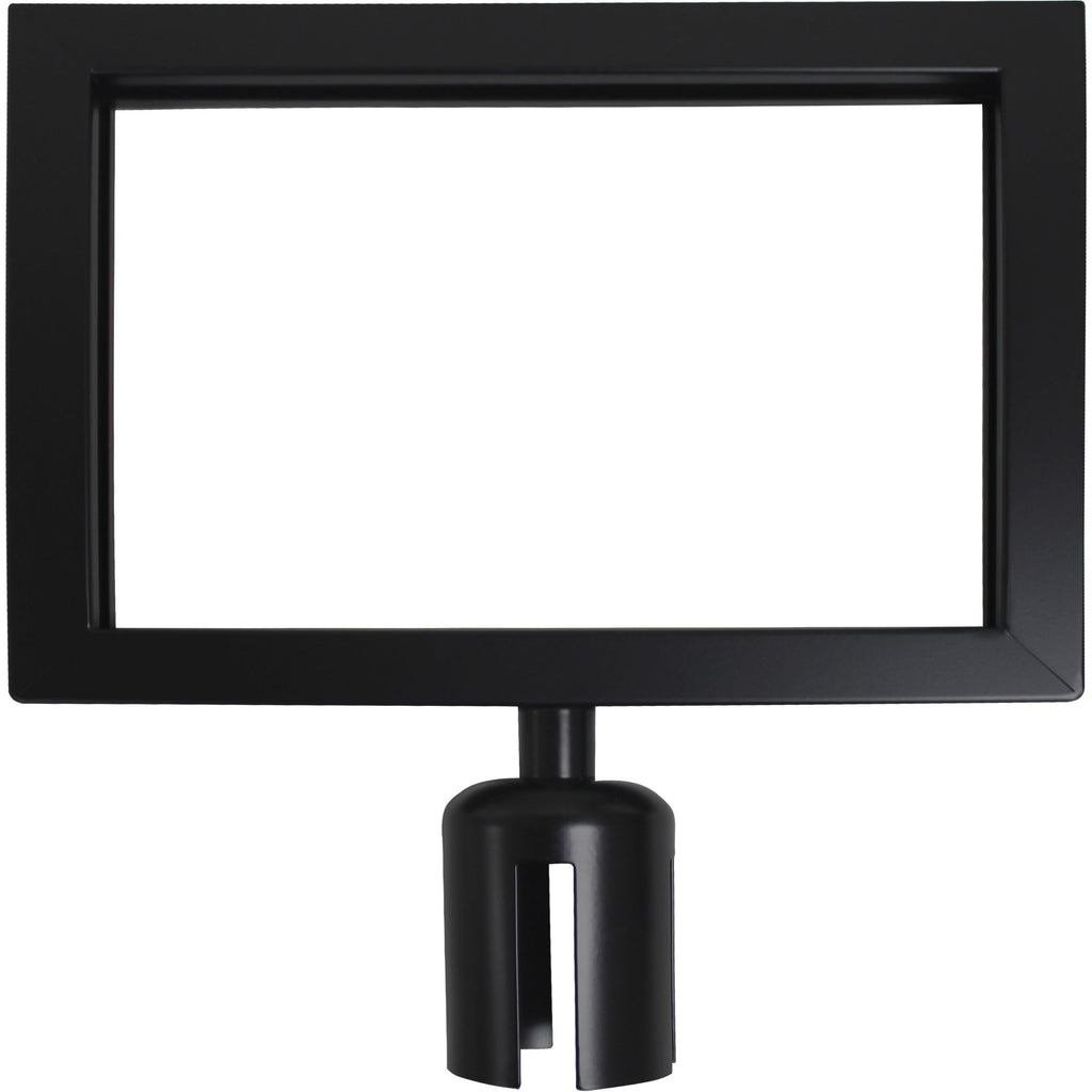 Sign Frame for Crowd Control Post, Black