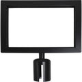 Sign Frame for Crowd Control Post, Black