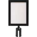 Sign Frame for Crowd Control Post, Black
