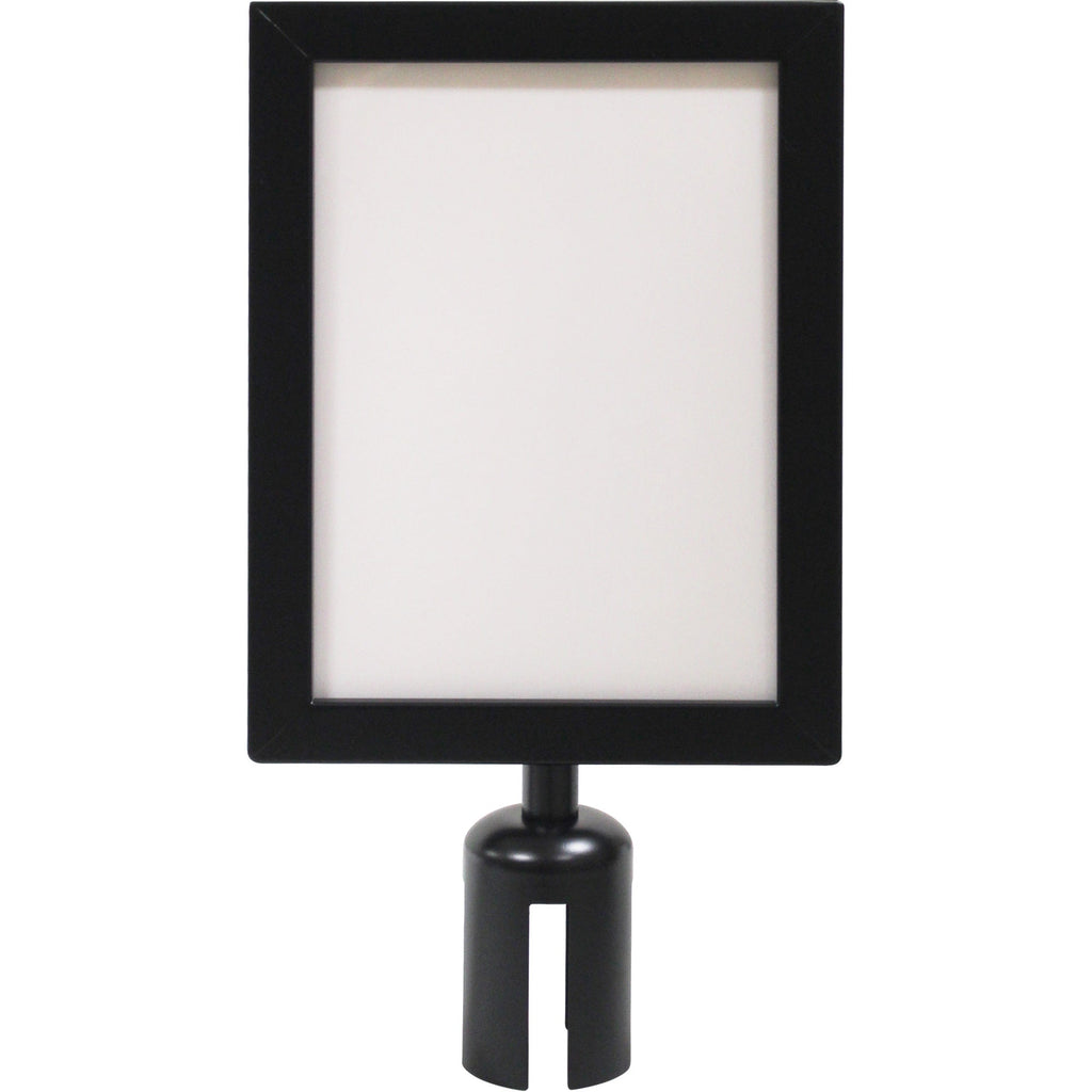 Sign Frame for Crowd Control Post, Black