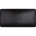 Anti-Fatigue Matting, Diamond, 1-2/3' x 3-1/4' x 3/4", Black, Polyurethane