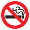 No Smoking CSA Standard Safety Sign, 12" x 12", Aluminum, Pictogram