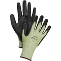 Eco-Friendly Seamless Cut-Resistant Gloves, Size 10, 13 Gauge, Polyurethane Coated, HPPE/RPET Shell, ASTM ANSI Level A4