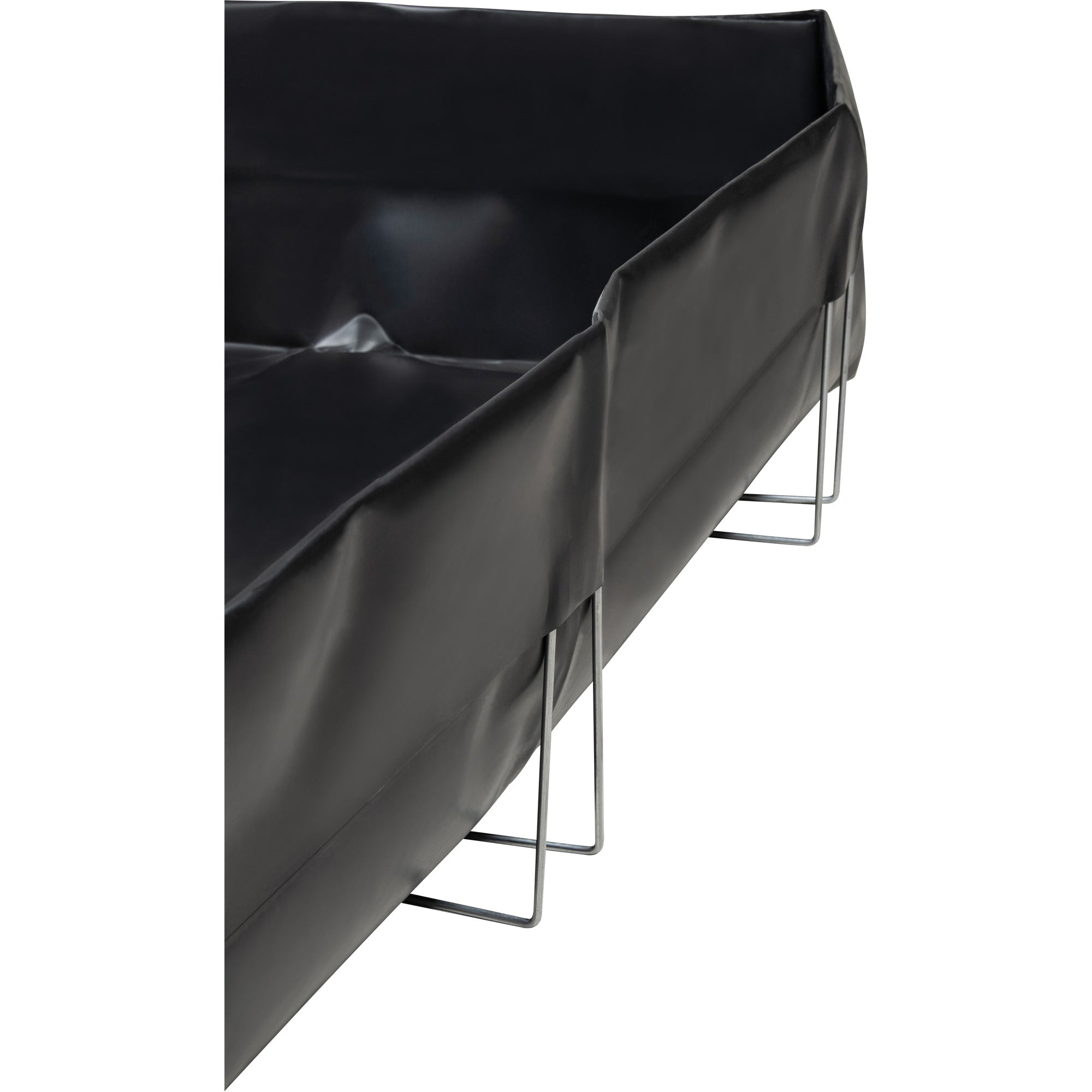 Wire Bracket Berm, 268 US gal. Capacity, 6' W x 6' L x 12" H, L-Bracket