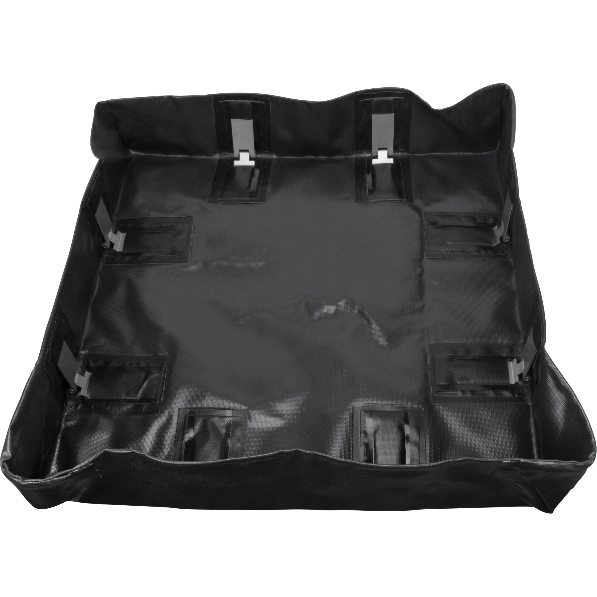 Collapsible Berm, 60 US gal. Capacity, 4' W x 4' L x 6" H, Snap-Up Bracket