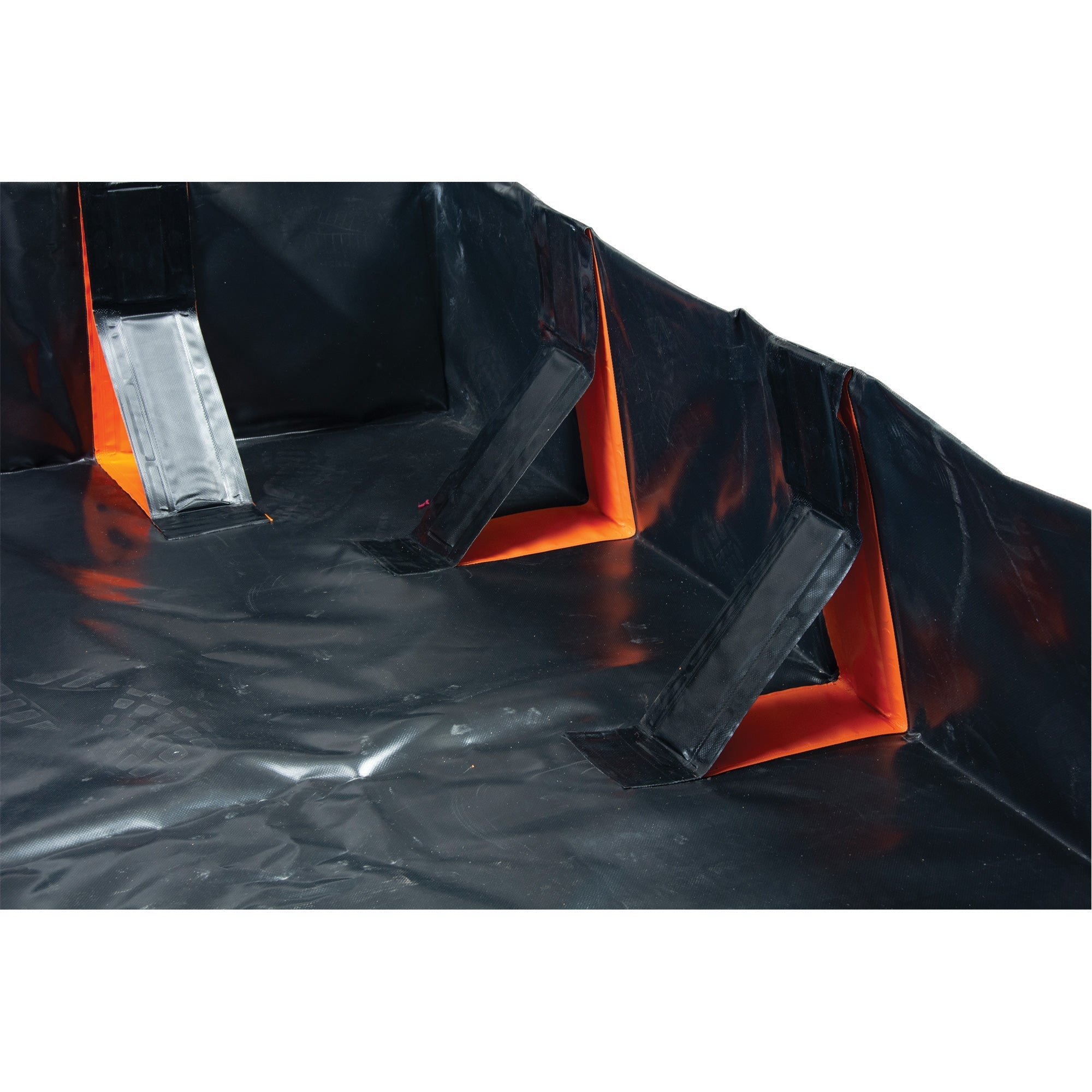 IBX Wall Pop-Up Berm, 1077 US gal. Capacity, 12' W x 12' L x 12" H, Snap-Up Bracket