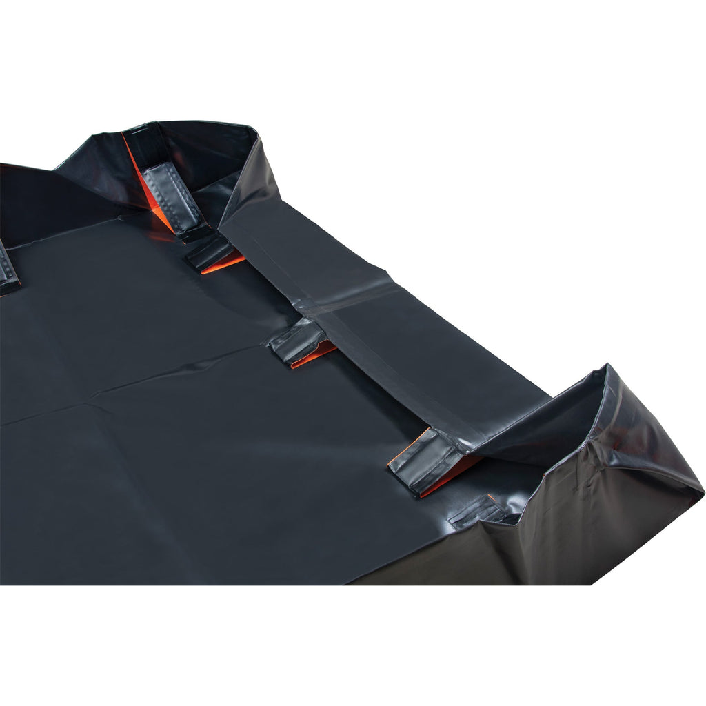 IBX Wall Pop-Up Berm, 268 US gal. Capacity, 6' W x 6' L x 12" H, Snap-Up Bracket