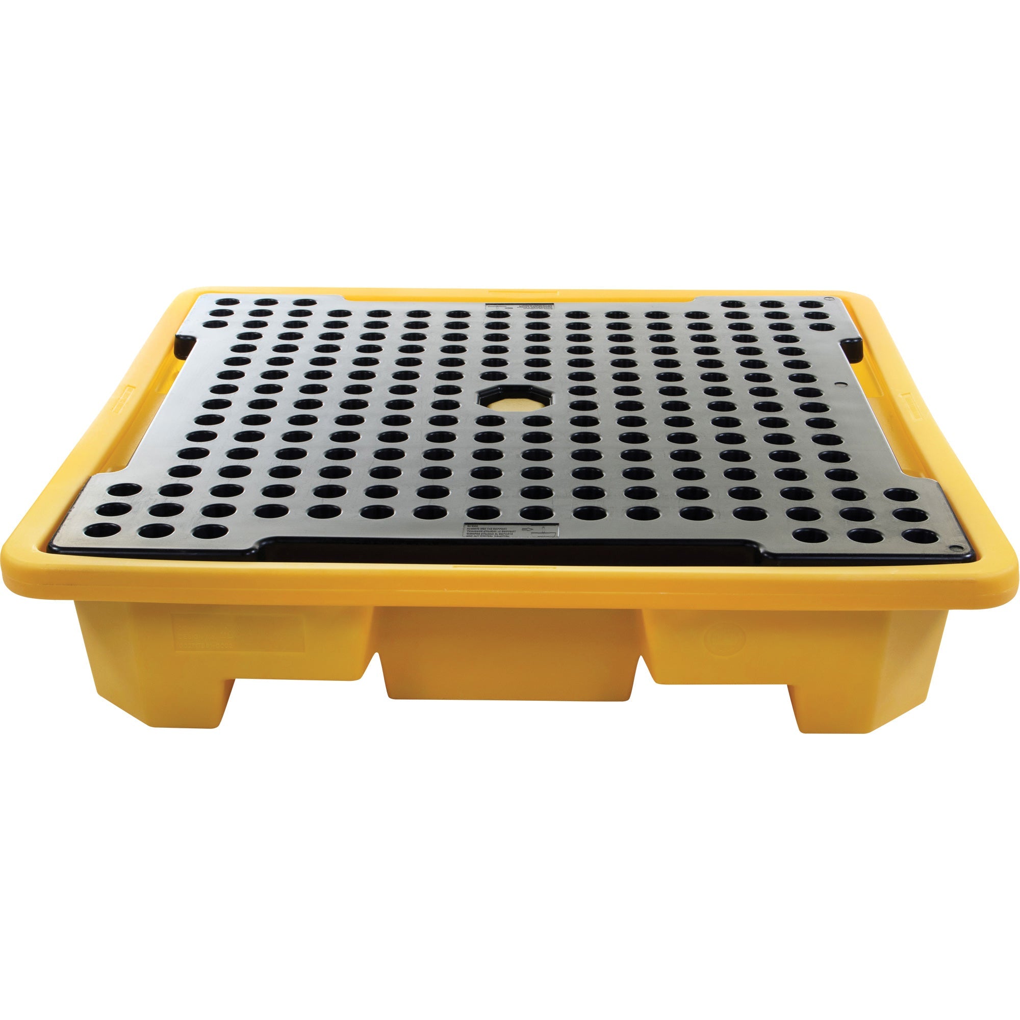 4-Drum Spill Pallet, 66 US gal. Spill Capacity, 57.5" x 57.5" x 12"