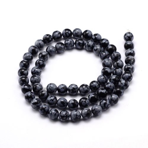 Snowflake Obsidian Gemstone Bead