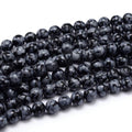 Snowflake Obsidian Gemstone Bead