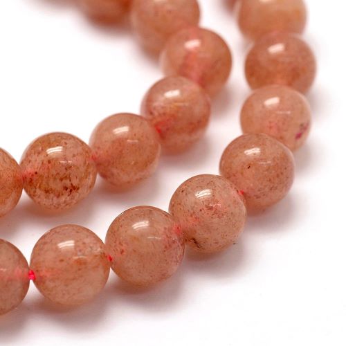 Strawberry Quartz Gemstone Beads