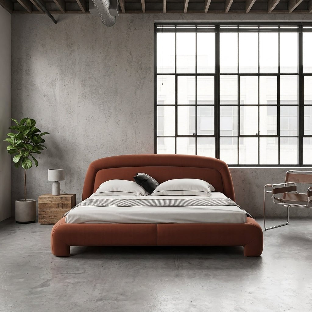 Terracotta King Bed