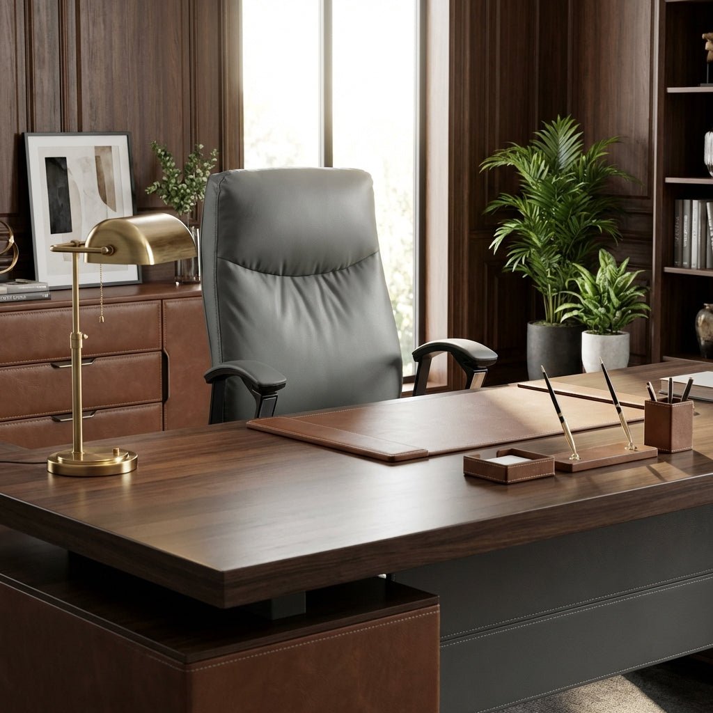 Ljubljana Full-Grain Leather Office Chair