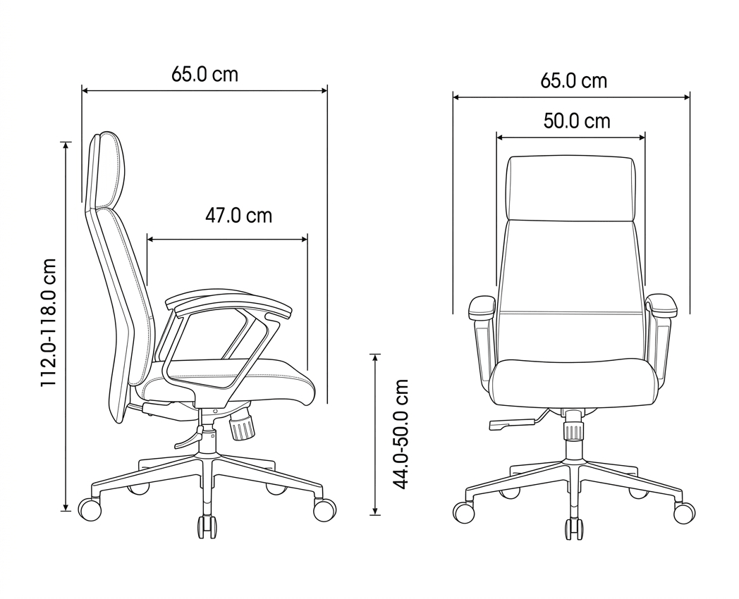 Ljubljana Full-Grain Leather Office Chair