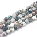 Green Tree Frosted Gemstone Bead