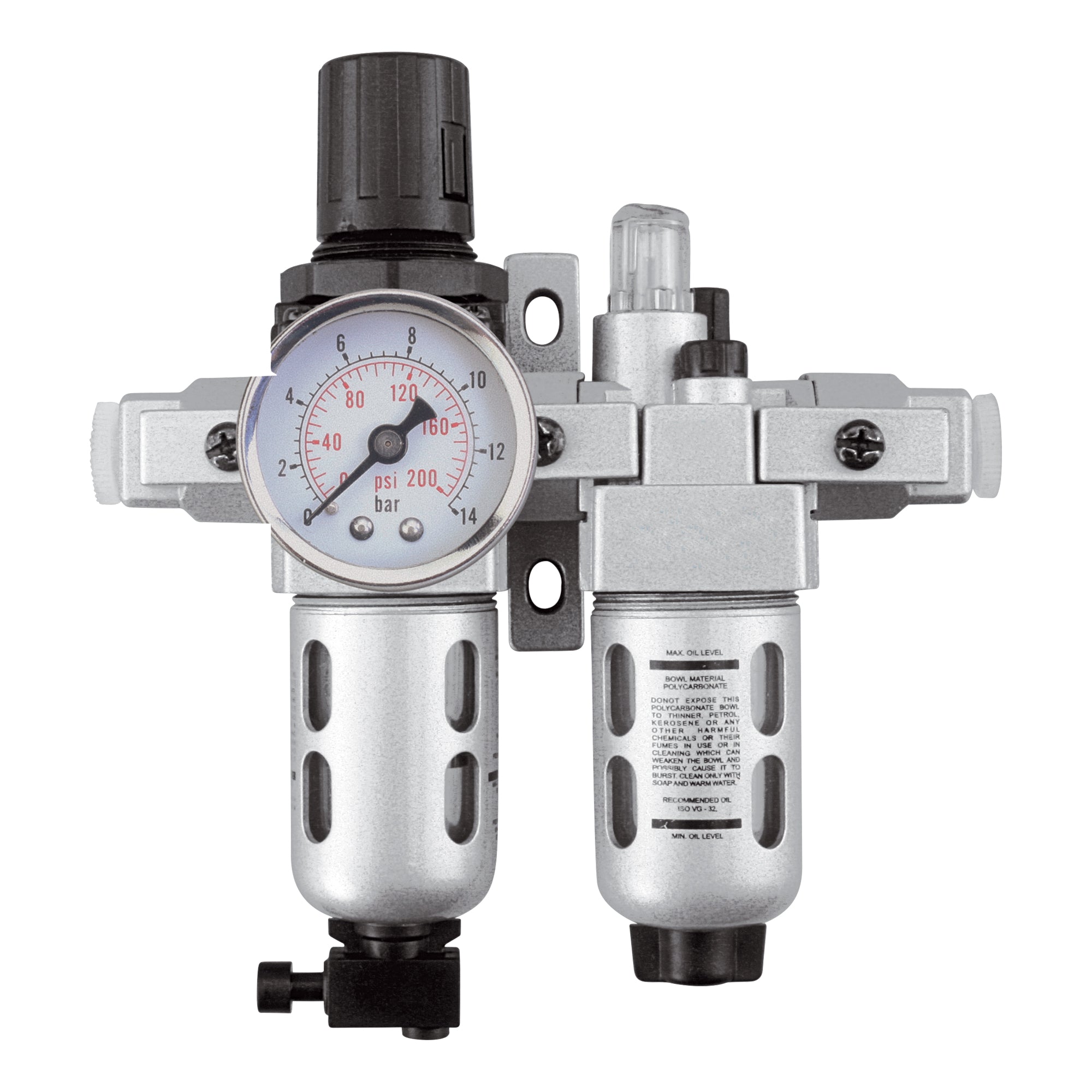 Modular Filter/Regulator & Lubricator (Gauge Included), 3/8" NPT